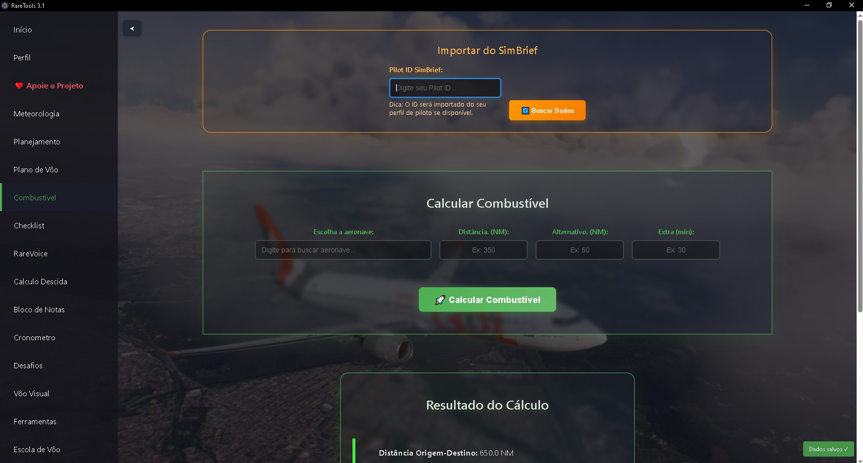 Combustível - Calculadora avançada com conversões de unidades